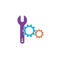 Gearwrench vector icon background template