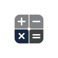 Calculator vector icon template background