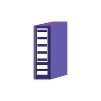 Binder simple. Office folder icon vector