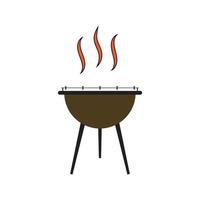 ilustración de vector de icono de barbacoa