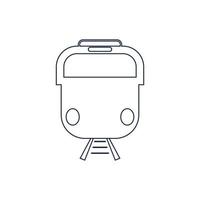Train icon vector background