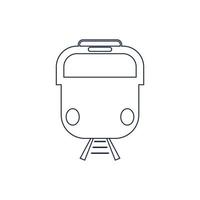 Train icon vector background