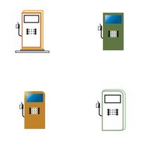 fondo de plantilla de icono de vector de combustible