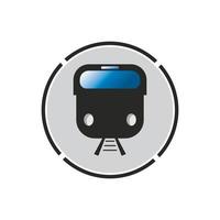 Train icon vector background