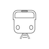 Train icon vector background