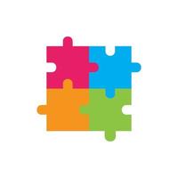 Puzzle vector icon illustration background