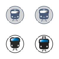 Train icon vector background