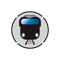 Train icon vector background