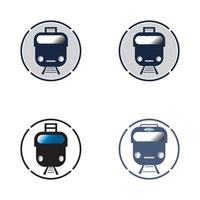 Train icon vector background