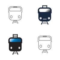 Train icon vector background