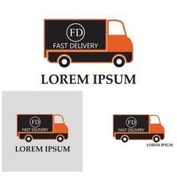 Fast delivery truck icon vector illustration