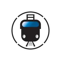 Train icon vector background