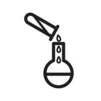 Pouring Chemical Line Icon vector