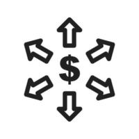 Funding Line Icon vector