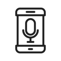 Microphone Line Icon vector