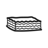 Lasagna Line Icon vector