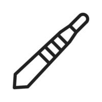 Scalpel Handle Line Icon vector