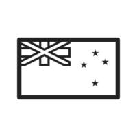 New Zealand Line Icon vector