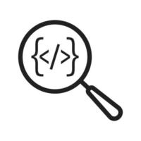 Search from Code Icon vector