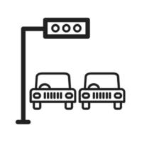 Traffic Signals Line Icon vector