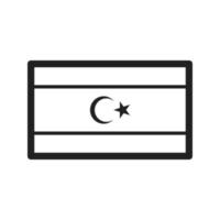 Libya Line Icon vector