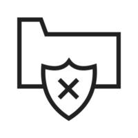 Vulnerable Folder Icon vector