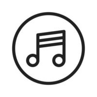 Music Player Line Icon vector