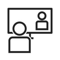 Online Lecture Icon vector