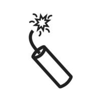 Single Dynamite Icon vector