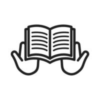 Reading Holy Book Icon vector