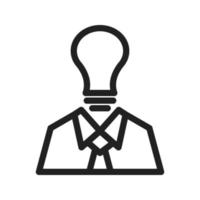 Brainstorming Line Icon vector