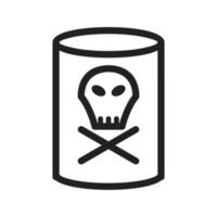 Dangerous Chemical Line Icon vector