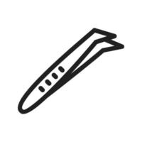 Cotton Pliers Line Icon vector