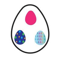 Easter vector icon tamplate background