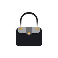 Woman bag icon vector background