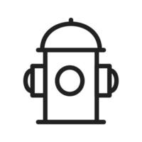 Fire Hydrant Line Icon vector