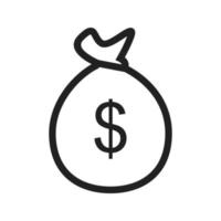 Money Bag Icon vector