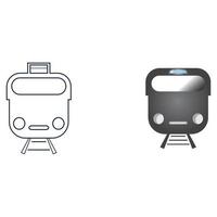 Train icon vector background