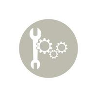 Gearwrench vector icon background template