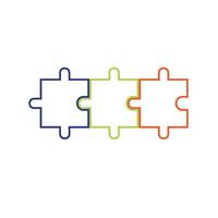 Puzzle vector icon illustration background