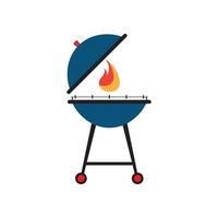 ilustración de vector de icono de barbacoa