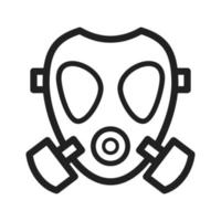 Oxygen Mask Line Icon vector