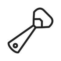 Bottle Opener Line Icon vector