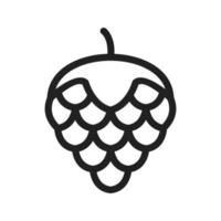 Hops Line Icon vector