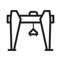 Crane I Icon vector