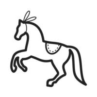 Horse Performing Icon vector