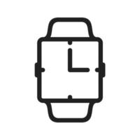 Analog Clock Line Icon vector