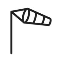 Wind Indicator Line Icon vector