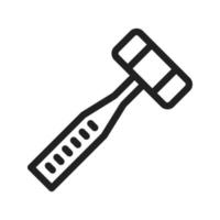 Mallet Line Icon vector