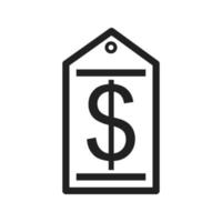 Dollar Tag Icon vector